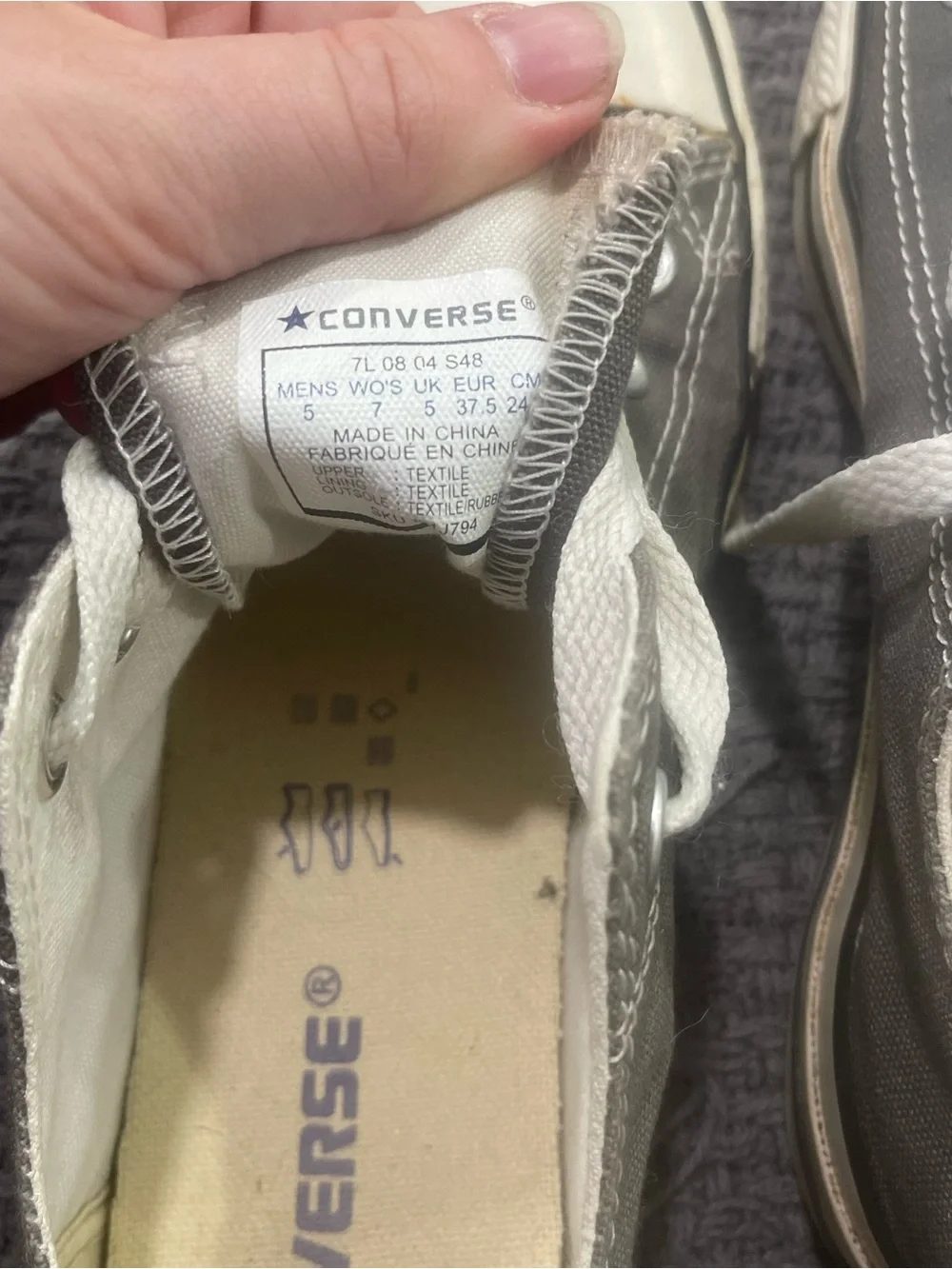 Converse unisex All Star Low Top Sneaker in Gray - Picture 6 of 6